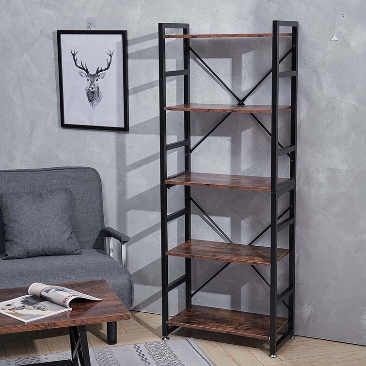 Wayfair industrial deals bookcase